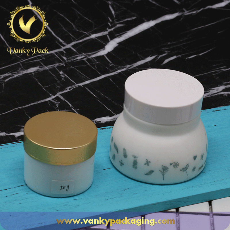 30g 50g 100g 150g High White Glass Cosmetic Cream Jar