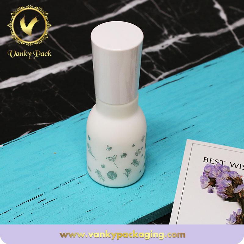 90g  White Color Skin Cosmetic Empty Glass Jar