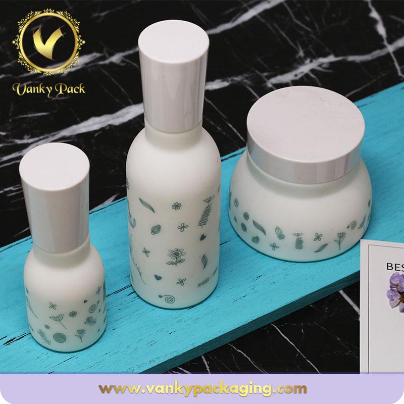 10ml 30ml 50ml White Porcelain Essential Oil Glass Bottle Jars with Dropper