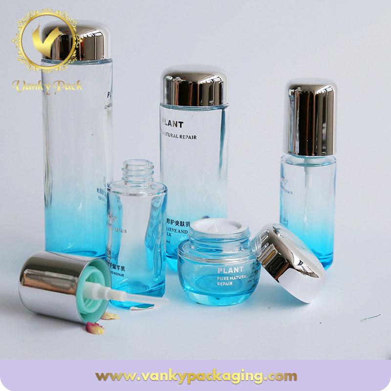 Wholesale Glass Luxury Cosmetic Cream Bottle Cosmetic Packaging Jar
