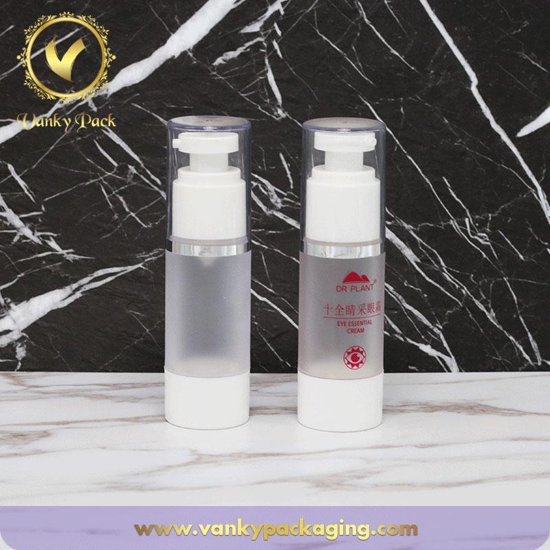 Transparent Frosted Cosmetic Vacuum Bottle Airless Pump Lotion Cosmetic Bottle Customized Logo