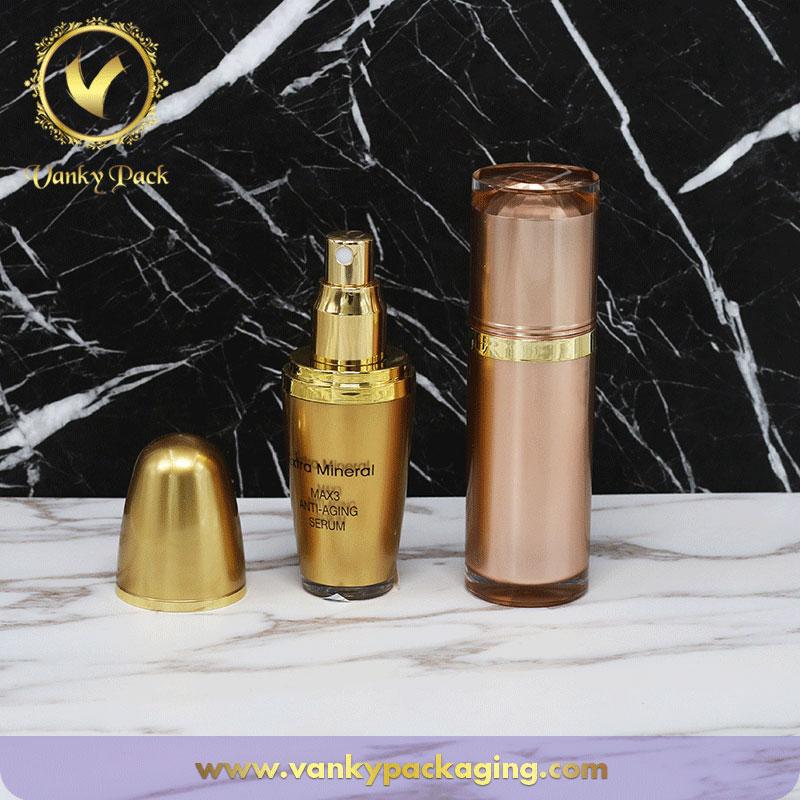 Good Quality Color 15ml 30ml 50ml plastic Cosmetic Vacuum Serum Bottle Airless Lotion Pump