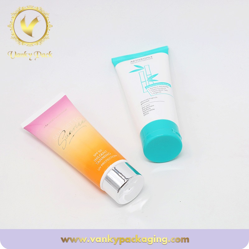 PE Plastic Cosmetic Soft Tubes For Face Wash Packing, Empty Lotion Tubes