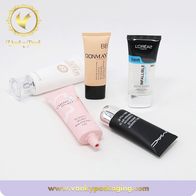 PE Plastic Cosmetic Soft Tubes For Face Wash Packing, Empty Lotion Tubes