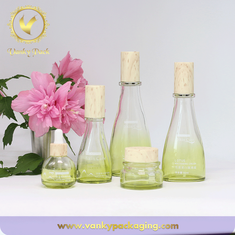 Family Series UV Colored Coated Glass Bottles And Jars With UV Cap