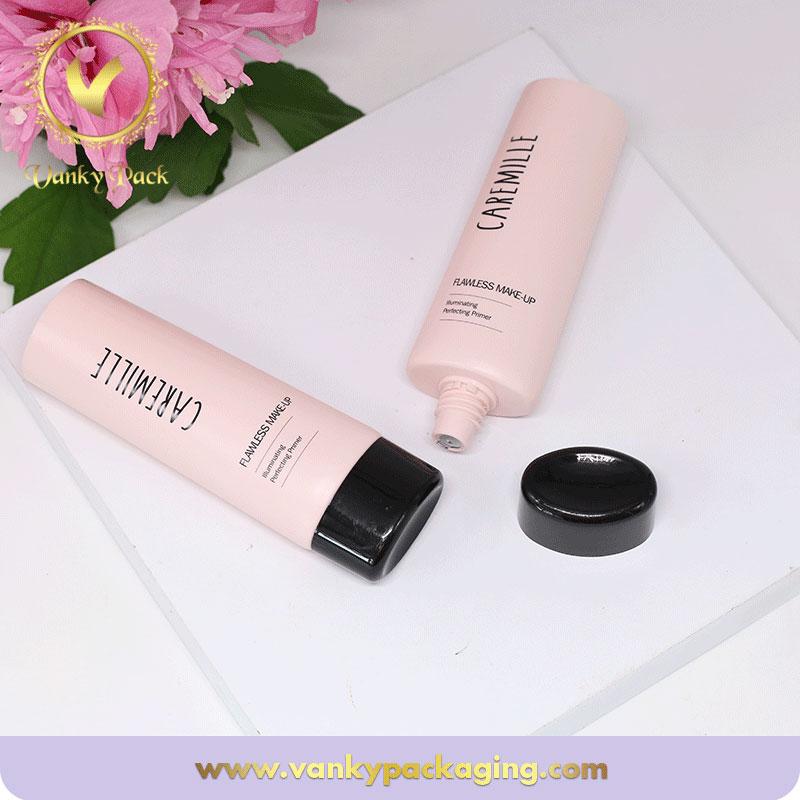 Custom Color Super Oval BB Cream Plastic Cosmetic Tube In Stock