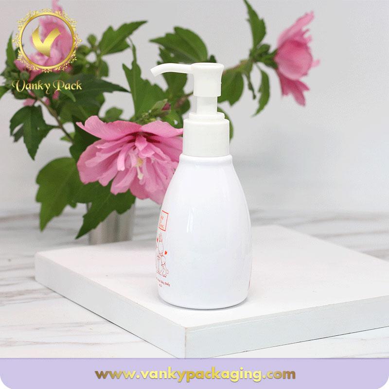 Newly design body lotion PET plastic bottle with pump