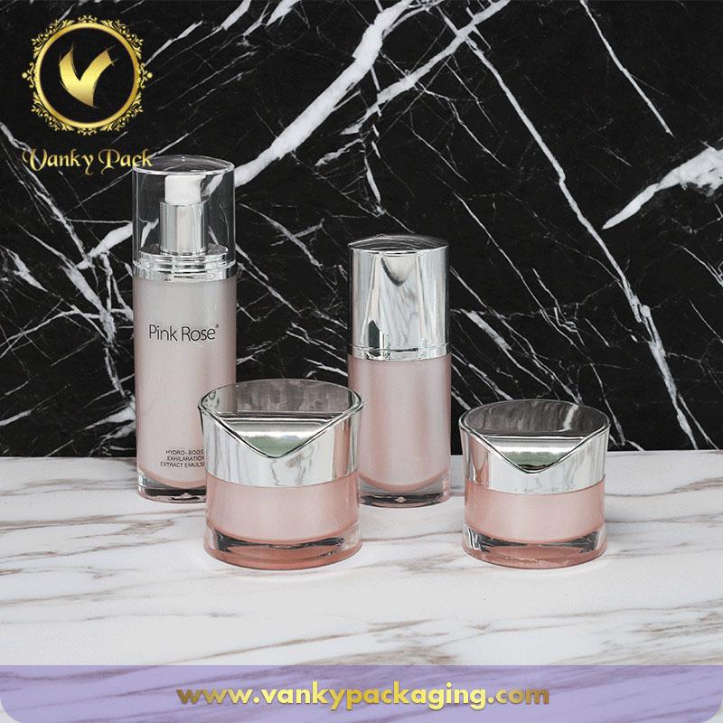 Hot Sale Whole Series Acrylic Bottles And Jars Packaging For Cosmetic