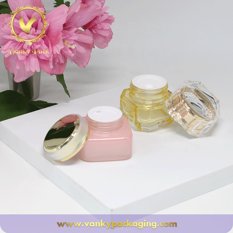 Cosmetic glass jar