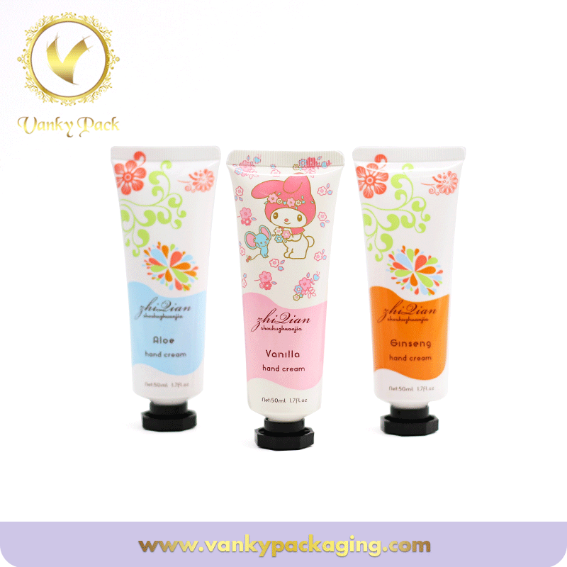 Pe Plastic Soft Cosmetic Tube With Cap For Hand Cream Packaging Tube