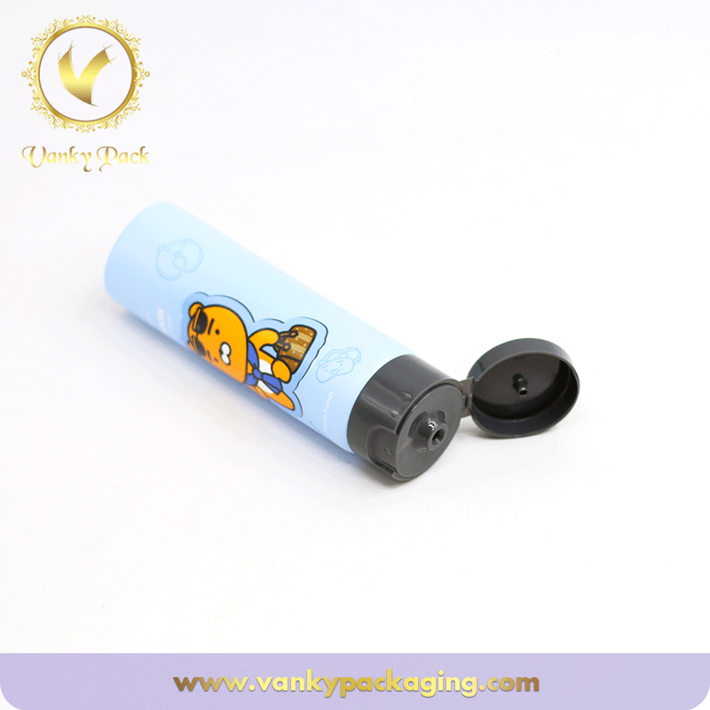 Cartoon Printing Plastic Tube Cosmetic Tube For Flip Cap