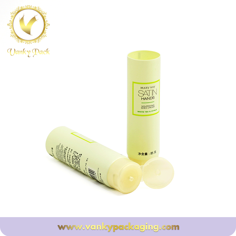 Round Plastic Cosmetic Tube Packaging With Flip-top Cap