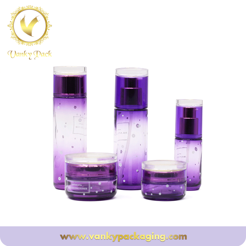 Luxury Skincare Cosmetic Containers 30ml 50ml Glass Bottle packaging