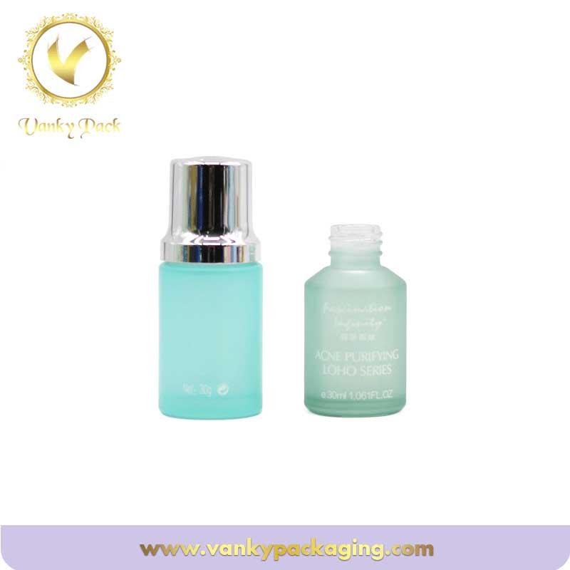 text Frosted Glass 30ml skin care Cosmetic
