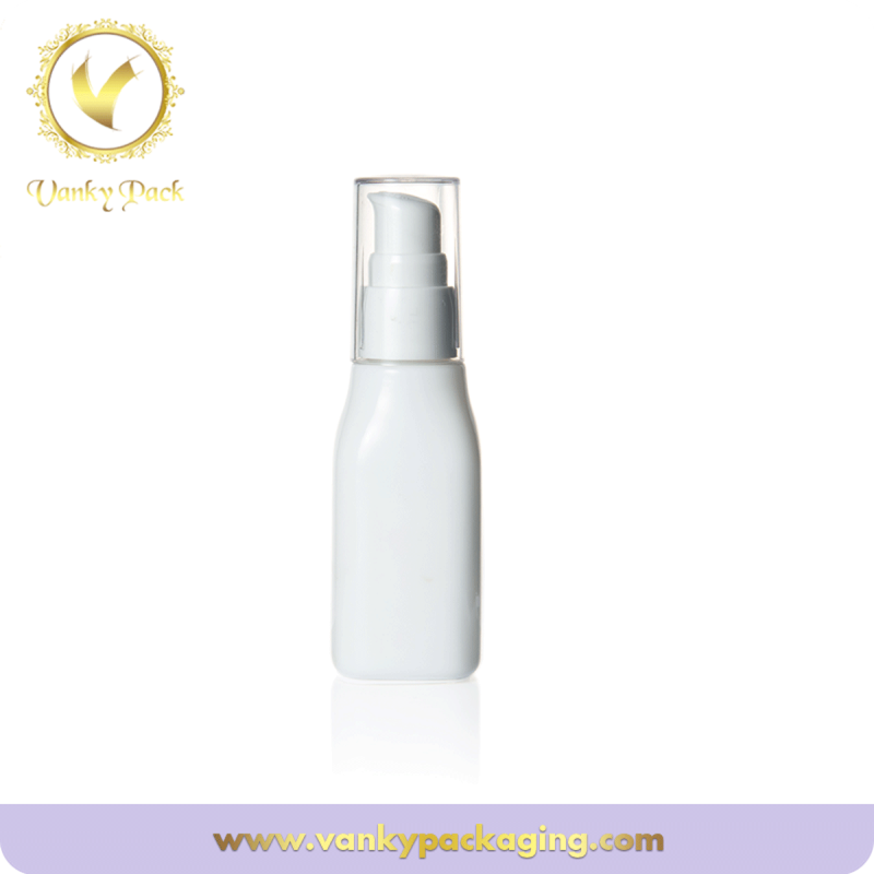 White glass bottle empty glass foundation bottle packaging