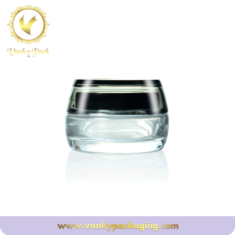 Skin care clear glass cream jar mask jar cosmetic use