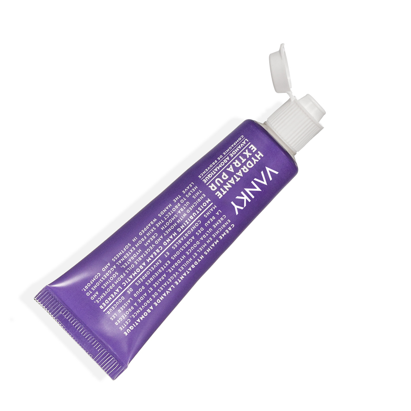High quality barrier 5 layers purple ABL OEM high quality cosmetic tube packaging with flip cap