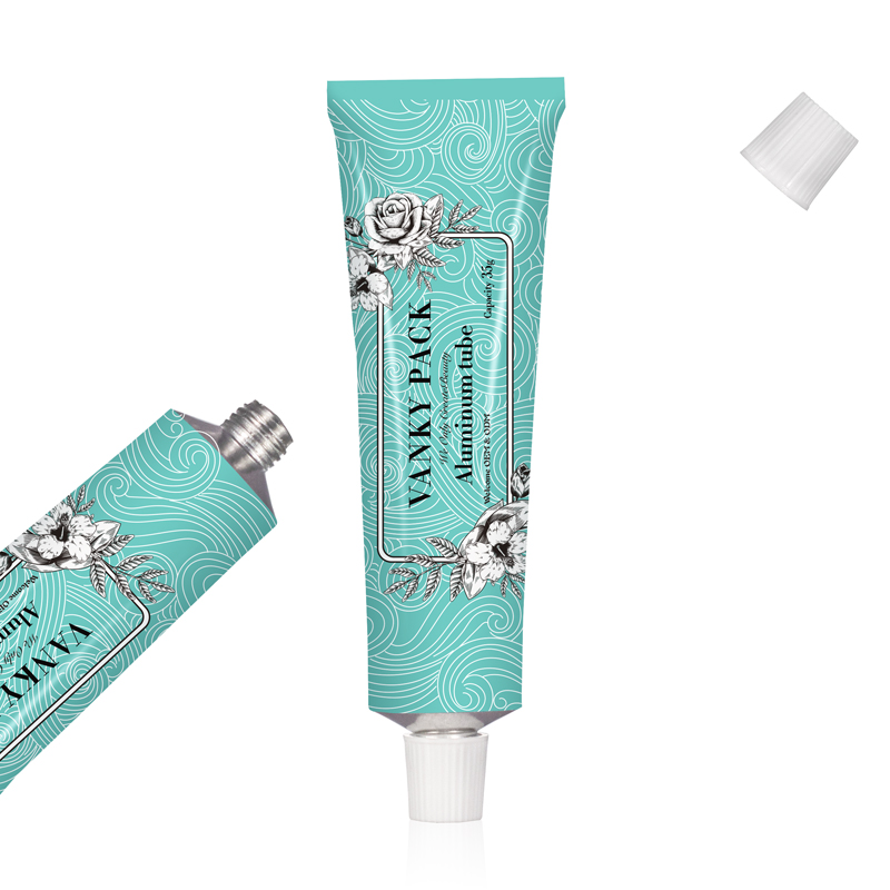 15ml 20ml High quality full aluminum hand cream customized OEM squeeze tube packaging