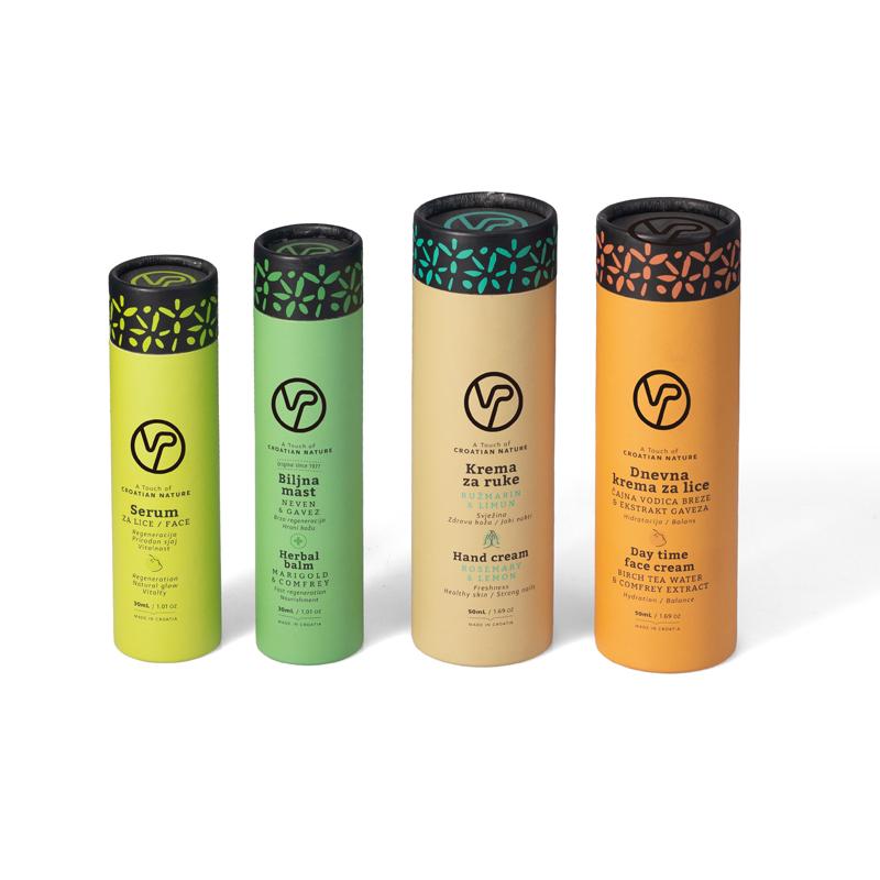 Colorful customized printed good quality eco friendly paper tube packaging