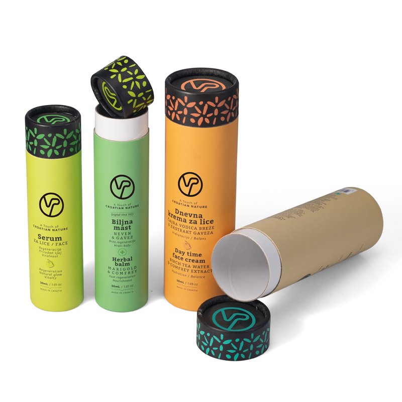 Colorful customized printed good quality eco friendly paper tube packaging