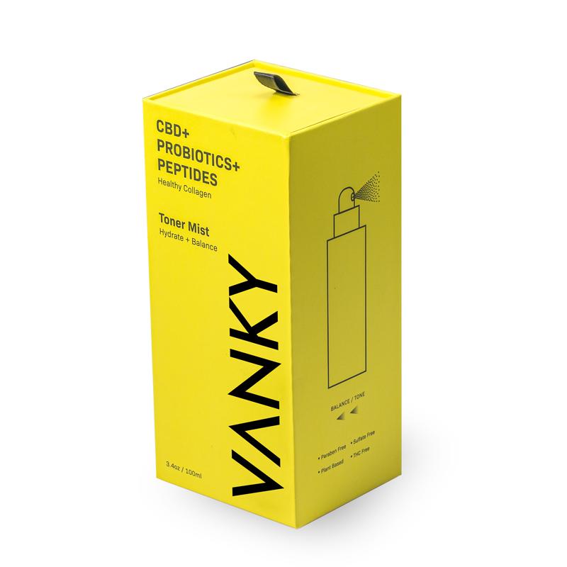 High quality custom logo yellow rigid paper pull out slide luxury drawer box packaging