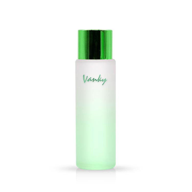 230ml customized frosted glass toner bottle with screw cap