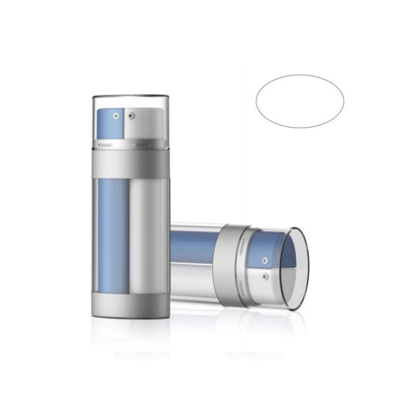 30ml Oval Shape Dual-Tube Bottle Serum Container With Separated Outlets SR2116A