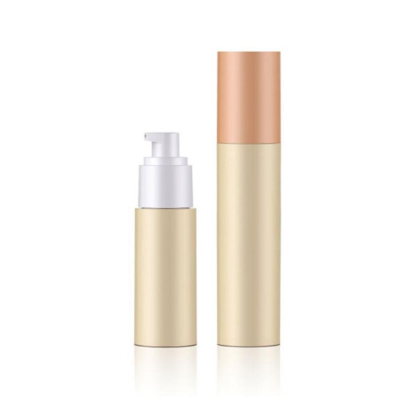 30ml 50ml High quality AS airless plastic cylinder shape bottle cosmetic packaging for lotion cream cosmetics SR2150CE