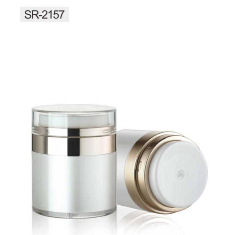 15g 30g 50g Luxury quality gold collar airless jar cream container SR2157