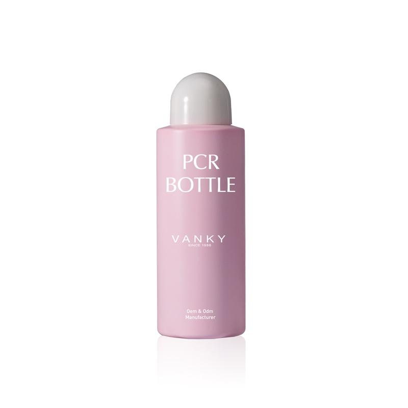 200ml High quality cylinder custom OEM matte pink PET bottle with round screw cap