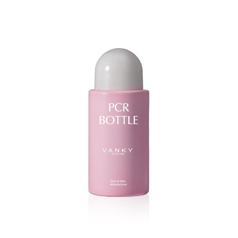 100ml Good quality matte pink plastic toner bottle with round screw cap